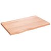 vidaXL Wandregal Hellbraun 80x50x(2-4) cm Massivholz Eiche Behandelt