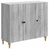 vidaXL Sideboard Sonoma-Grau 89 x 34,5 x 80 cm Holzwerkstoff