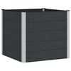vidaXL Hochbeet Schwarz 100 x 100 x 91 cm alu.