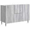 vidaXL Sideboard Graues Sonoma 89 x 34,5 x 62 cm Holzwerkstoff
