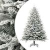 vidaXL K&uuml;nstlicher Weihnachtsbaum Beschneit Gr&uuml;n 180 cm PVC PE