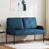 vidaXL Sofas mit Kissen 110cm Blau Sperrholz