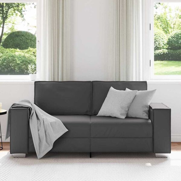 vidaXL Sofa Grau 180 x 80 x 84 cm Stoff
