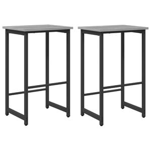 vidaXL Barhocker 2 stk. Sonoma-Grau 40 x 32 x 74 cm Holzwerkstoff