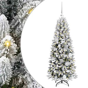 vidaXL K&uuml;nstlicher Weihnachtsbaum mit 150 LEDs mit St&auml;nder Wei&szlig; 120 cm