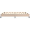 vidaXL Bettgestell Cappuccino-Braun 180x200 cm Kunstleder