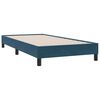 vidaXL Boxspringbett mit Matratze Dunkelblau 90x210 cm Samt