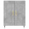 vidaXL Highboard Betongrau 69,5x34x180 cm Holzwerkstoff