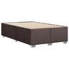 vidaXL Boxspringbett mit Matratze Dunkelbraun 120x190 cm Stoff