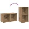 vidaXL TV-Schrankset 2 pcs Artisan-Eiche 37 x 35 x 72 cm Holzwerkstoff
