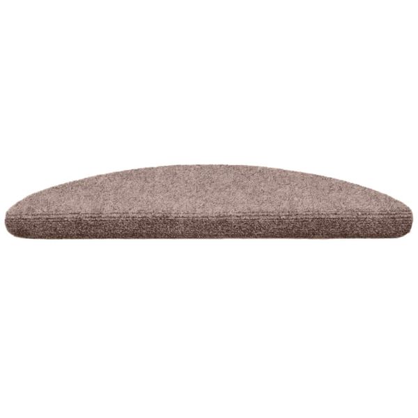 vidaXL Stufenmatten Selbstklebend 10 Stk. 56x17x3 cm Hellbraun Halbrund