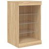vidaXL Sideboard mit LED-Leuchten Sonoma-Eiche 41x37x67 cm