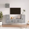 vidaXL 5-tlg. TV-Schrank-Set Grau Sonoma Holzwerkstoff