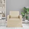 vidaXL Sofa Creme Gesamtabmessungen: 78 x 78 x 80 cm (B x T x H) Samt
