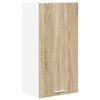 vidaXL H&auml;ngeschrank Sonoma-Eiche und Wei&szlig; 40 x 31 x 80 cm