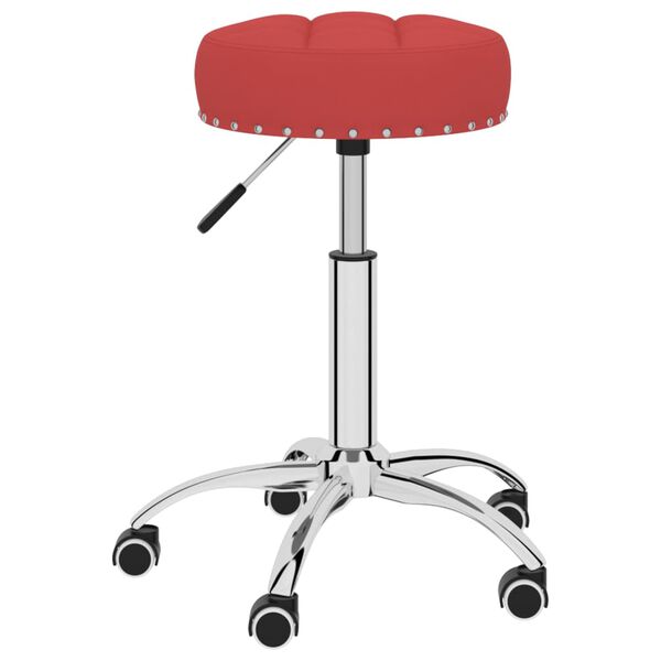 vidaXL Esszimmerst&uuml;hle 2 Stk. Drehbar Weinrot Stoff