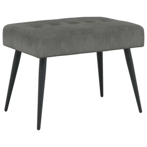 vidaXL Bank mit Knopfheftung Dunkelgrau 60 x 40 x 45 cm Samt