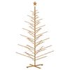 vidaXL Holz Weihnachtsbaum 240 cm Bambus und massives Kiefernholz