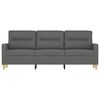 vidaXL 3-Sitzer-Sofa Dunkelgrau 180 cm Stoff