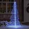 vidaXL Weihnachtsbaum mit 240 LEDs Blau 180 cm Acryl
