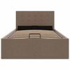 vidaXL Stauraumbett Hydraulisch Taupe Stoff 100&times;200 cm