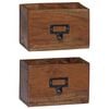 vidaXL Bleistiftetui Mehrfarbig 18 x 10 x 12 cm Massives Mahagoni Holz