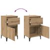 vidaXL Nachttisch 2 pcs Artisan-Eiche 40 x 35 x 70 cm Holzwerkstoff