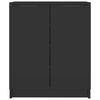 vidaXL Schuhschrank Schwarz 59x35x70 cm Holzwerkstoff