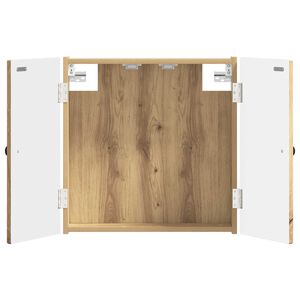 vidaXL Dartboard Schrank BREDA Artisan-Eiche 52,5 x 10,5 x 53,5 cm