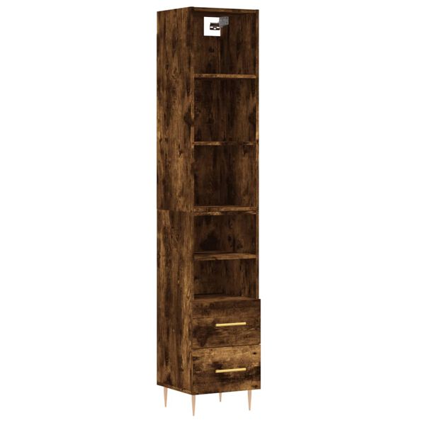 vidaXL Highboard R&auml;uchereiche 34,5x34x180 cm Holzwerkstoff