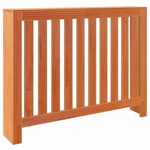 vidaXL Heizk&ouml;rperverkleidung Wachsbraun 108,5x19x84cm Massivholz