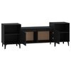 vidaXL TV-Schrank Schwarz 160x35x55 cm Holzwerkstoff