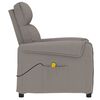 vidaXL Massagesessel Taupe Stoff