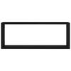 vidaXL Wandregale mit Regal 2 pcs Schwarz Eichen-Optik 60 x 15 x 23 cm