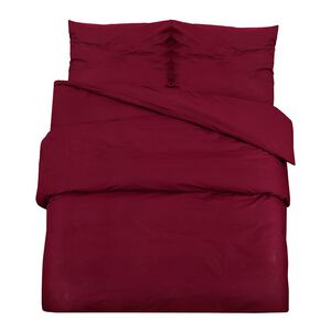 vidaXL Bettw&auml;sche-Set Bordeauxrot 140x200 cm Leichte Mikrofaser