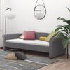 vidaXL Tagesbett mit Matratze USB Hellgrau Stoff 90x200 cm