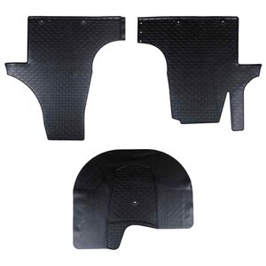 vidaXL Autofu&szlig;matte 3 pcs Schwarz VW T5 , T6 , f&uuml;r MULTAN Gummi