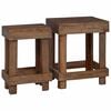 vidaXL Pflanzenst&auml;nder 2 stk. Braun 70 x 11 x 27 cm Mahagoni Holz