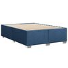 vidaXL Boxspringbett mit Matratze Blau 160x200 cm Stoff