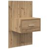 vidaXL Kopfteil mit Schrank 3 pcs Artisan-Eiche Holzwerkstoff