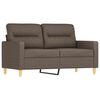 vidaXL 2-Sitzer-Sofa mit Kissen Taupe 120 cm Stoff