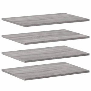vidaXL Wandregale 4 Stk. Grau Sonoma 60x40x1,5 cm Holzwerkstoff