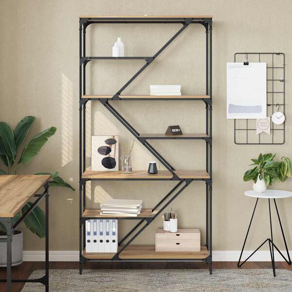 vidaXL B&uuml;cherregal Artisan-Eiche 91 x 36 x 176 cm Holzwerkstoff