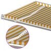 vidaXL Automatische Markise mit LED Windsensor 500x300 cm Gelb/Wei&szlig;