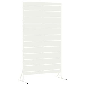 vidaXL Sichtschutz Wei&szlig; 100 x 50 x 180 cm Stahl