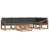 vidaXL Outdoor-Sofagarnitur 6 stk. Natur und Anthrazit