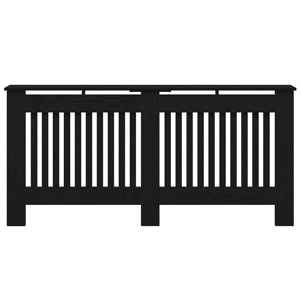 vidaXL Heizk&ouml;rperabdeckung Schwarz Eichen-Optik 172 x 19 x 81,5 cm