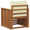vidaXL Outdoor-Sofagarnitur mit Kissen Natur 71 x 63 x 73 cm