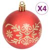vidaXL 70-tlg. Weihnachtskugel-Set Golden und Rot