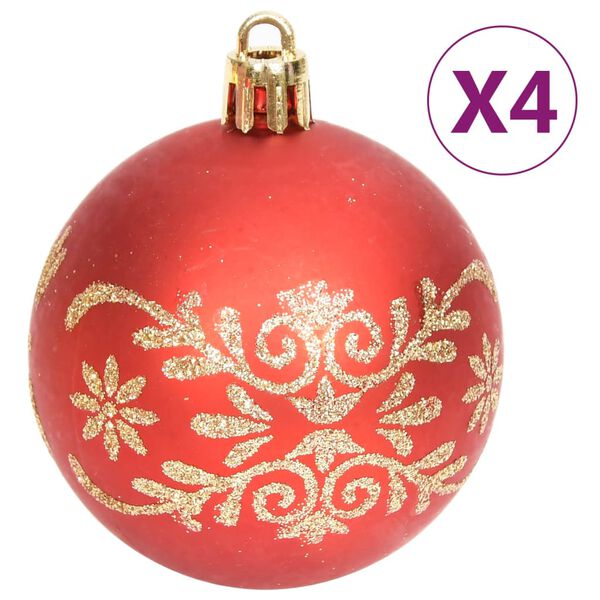 vidaXL 70-tlg. Weihnachtskugel-Set Golden und Rot